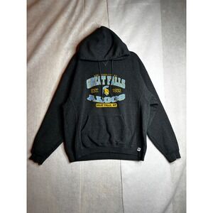 Russell Athletic University of Great Falls Argos Hoodie Mens XL Gray Sweatshirt